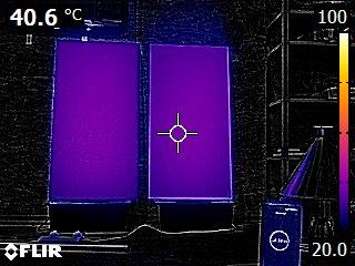 Panneau infrarouge - Caméra thermique