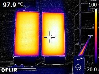 Caméra thermique - panneau infrarouge Freedam