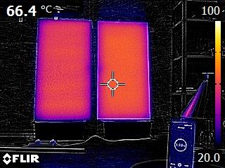 Caméra thermique - panneau infrarouge